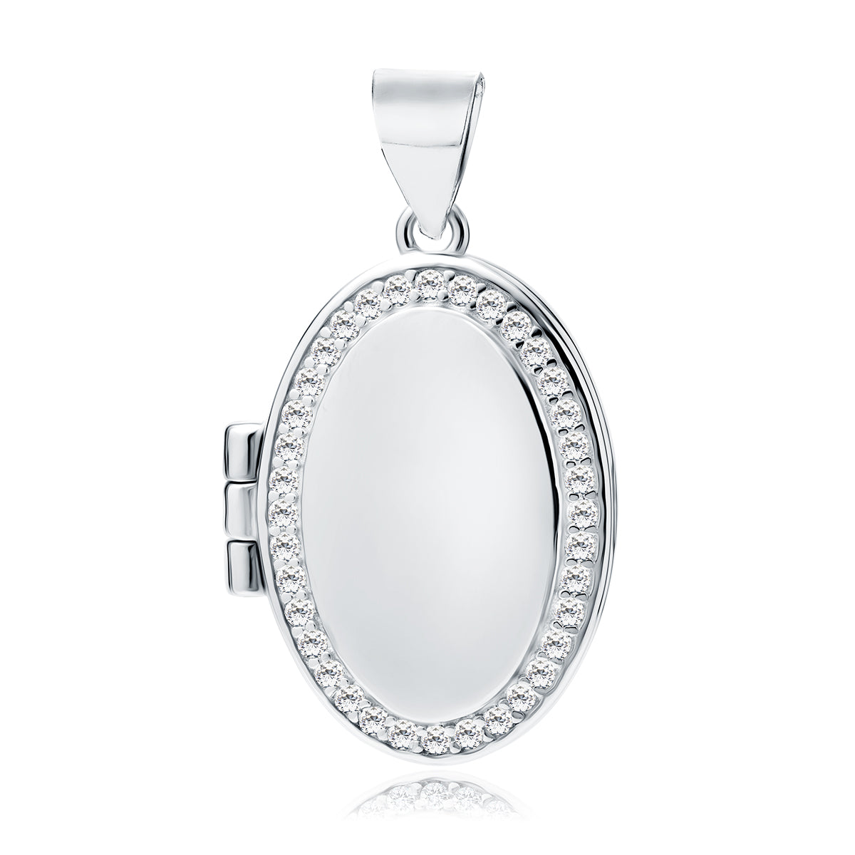 Silver Oval Locket