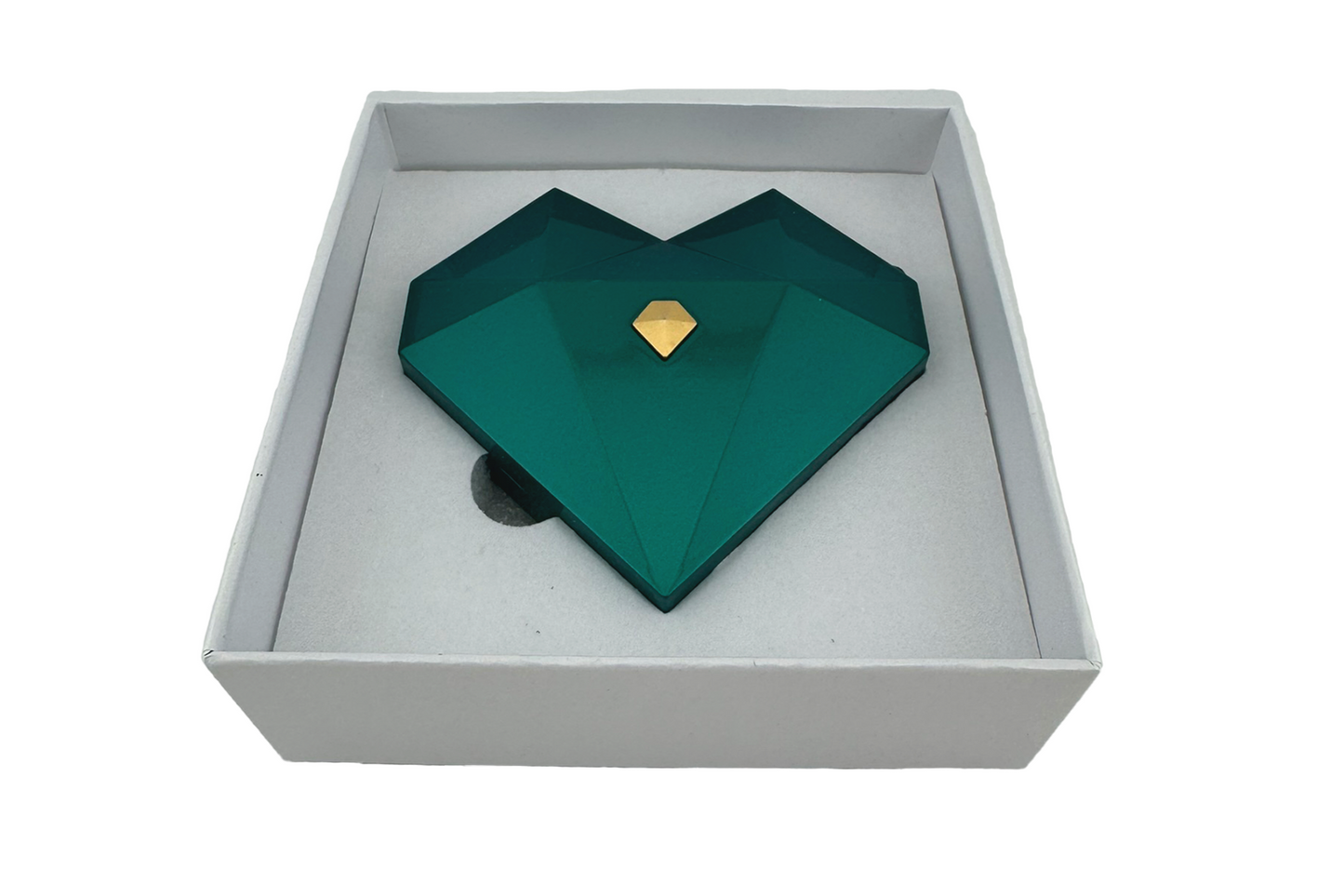 Diamond Heart Shape Ring Gift Box