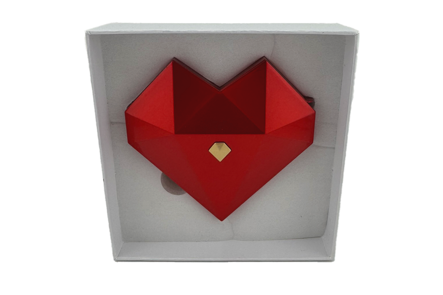 Diamond Heart Shape Ring Gift Box