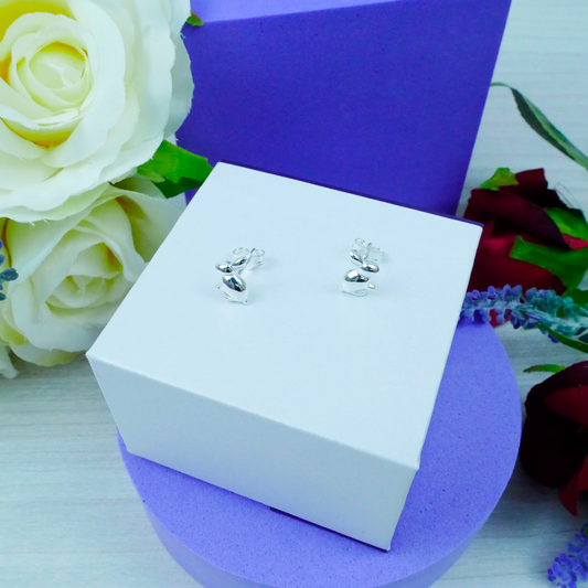 Silver "Sitting Buuny" Earrings