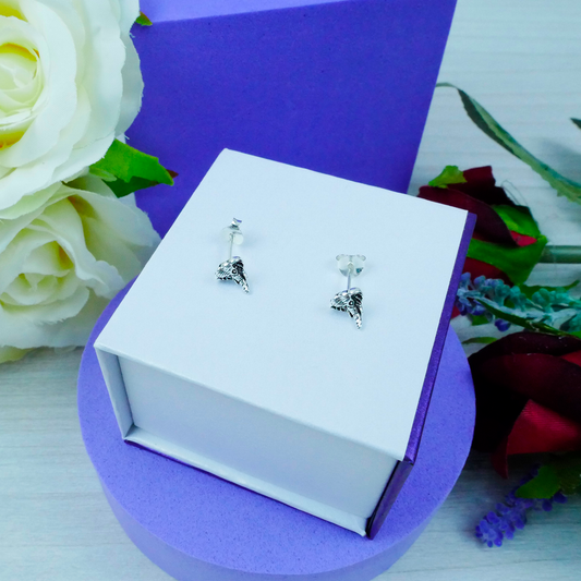 Silver "Elephant Head" Earrings