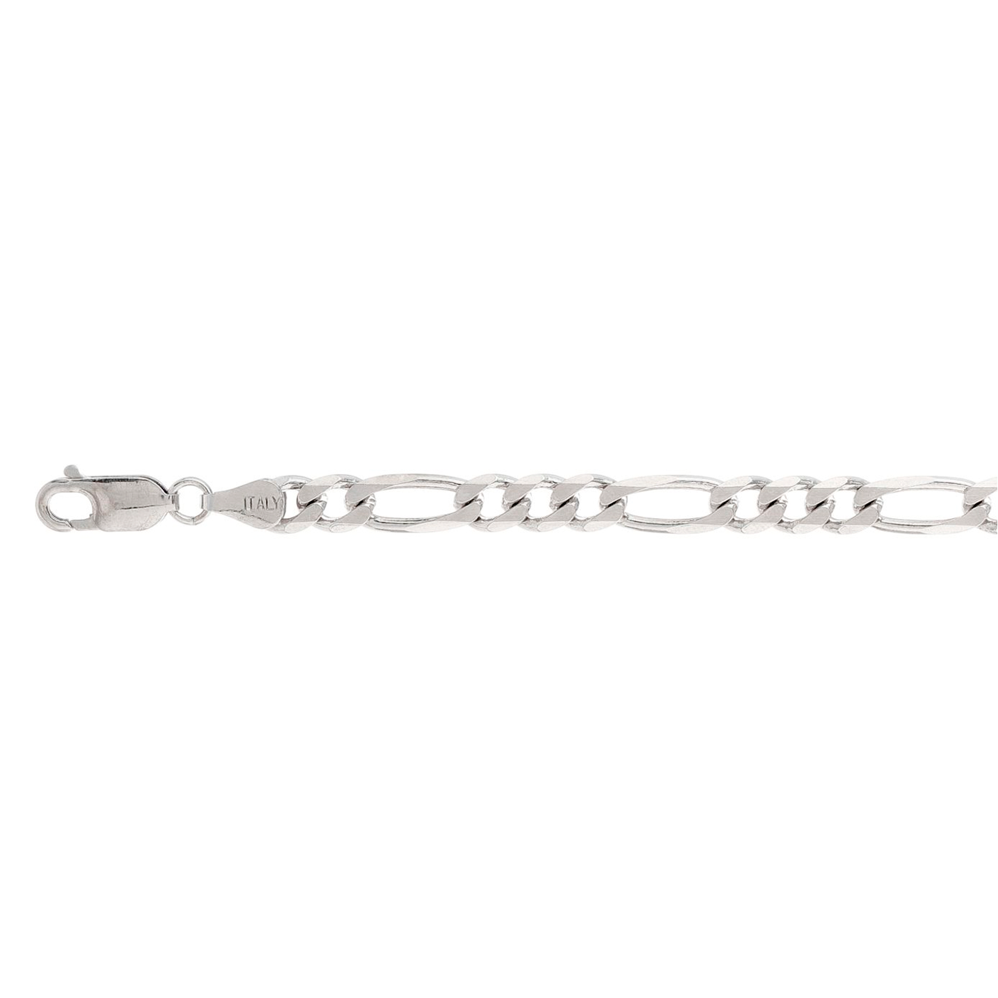 Solid Sterling Silver Figaro Chain (9.8mm)