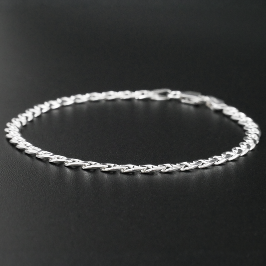 Solid Sterling Silver Marina Bracelet (3.8mm)