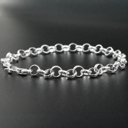 Solid Sterling Silver Rolo Bracelet (5.3mm)