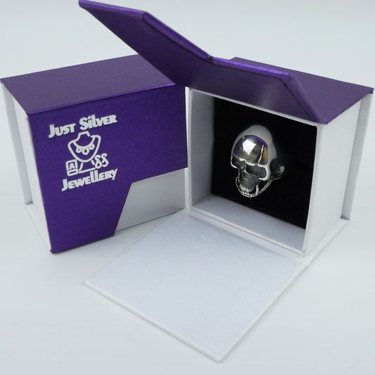 Silver "Tusked Skull" Gents Ring