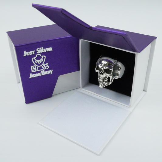 Silver "Bone Skull" Gents Ring