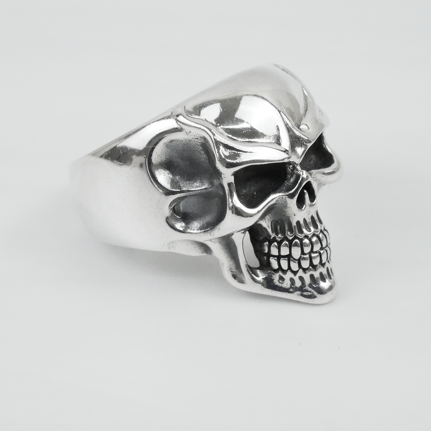 Silver "Bone Skull" Gents Ring