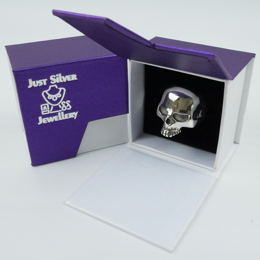 Silver "Skull Head" Gents Ring
