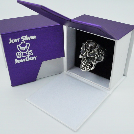 Silver "Many Face Skull" Gents Ring