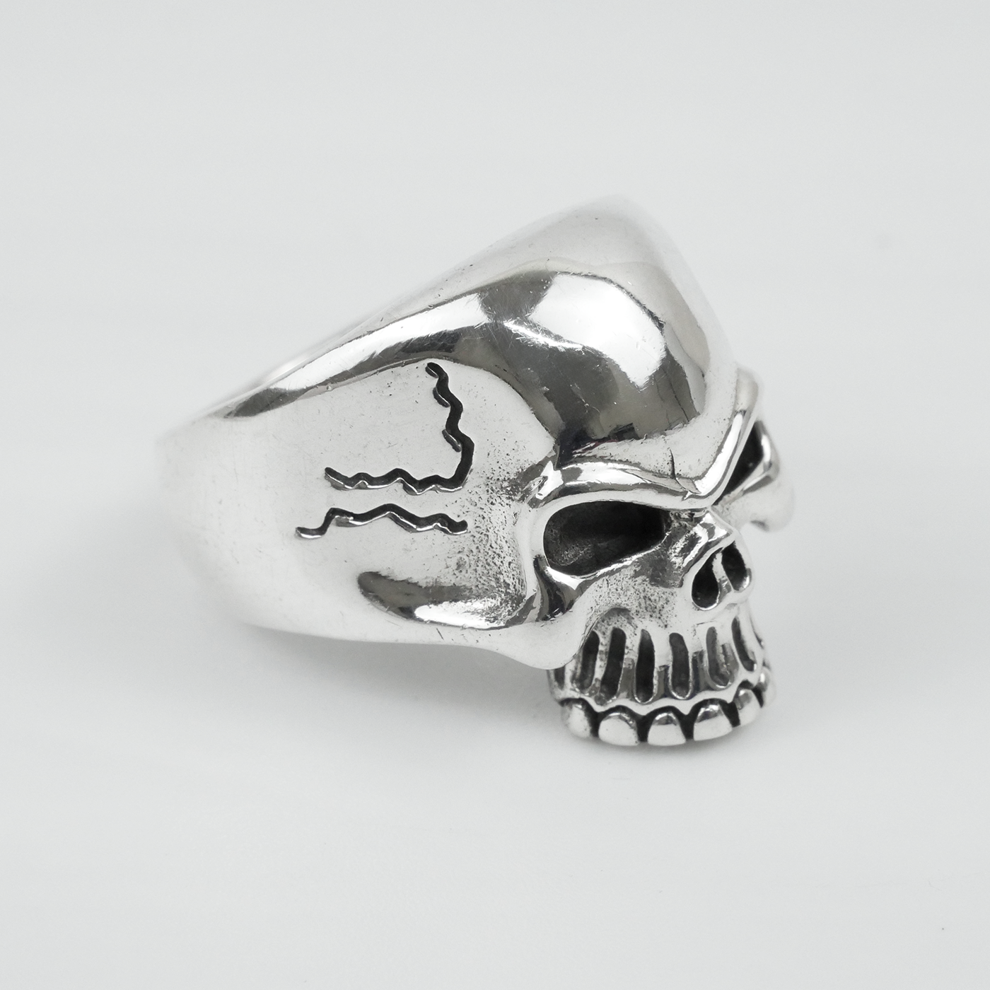 Silver "Top Skull" Gents Ring
