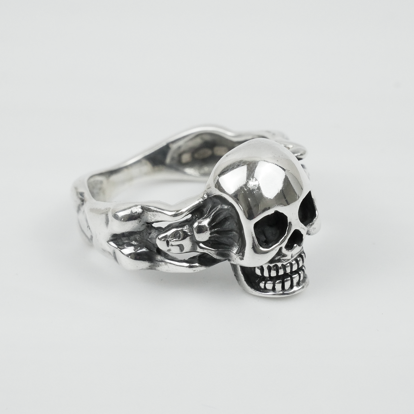 Silver "Skull & Bone" Gents Ring