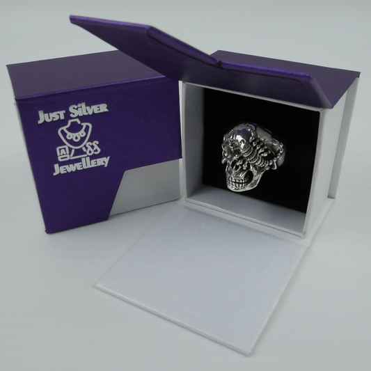 Silver "Scorpion Skull" Gents Ring