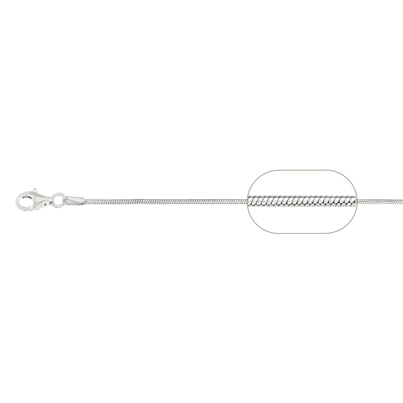 Fine Sterling Silver Snake Chain (0.92mm)