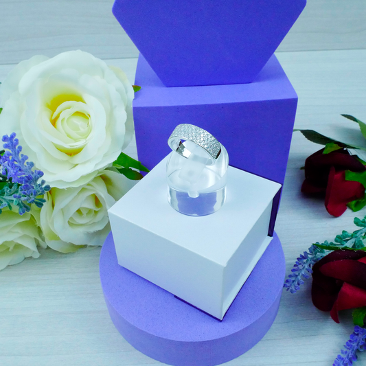 Silver White Zirconia Ring