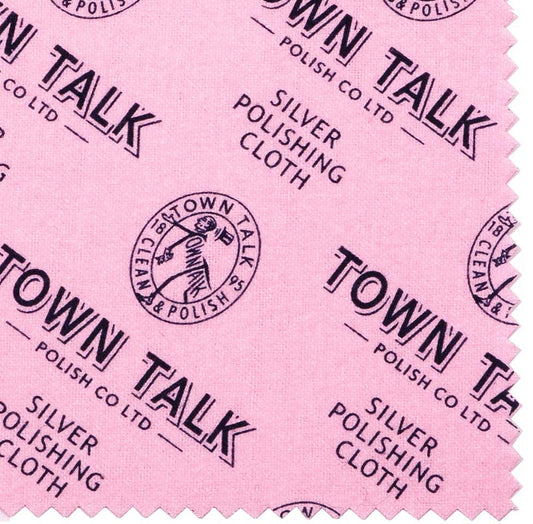 Town Talk Silver Cloth Small, 12.5cm X 17.5cm, Anti-tarnish