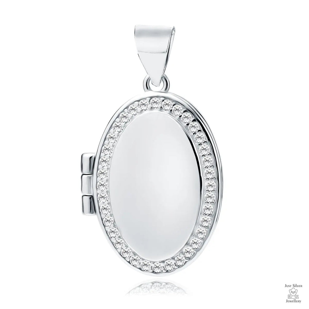 Silver Oval Locket Just Silver Jewellery