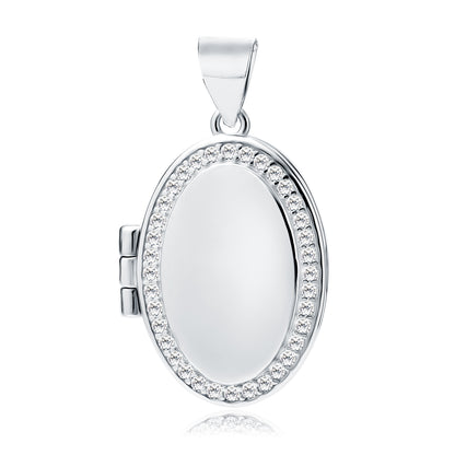 Silver Oval Locket
