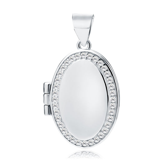 Silver Oval Locket