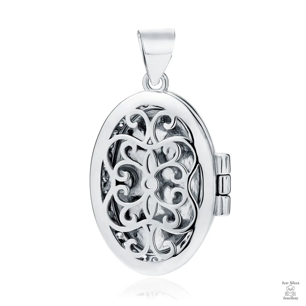 Silver Oval Locket Just Silver Jewellery