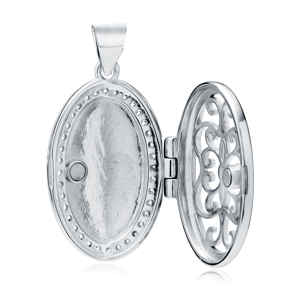 Silver Oval Locket