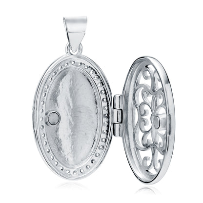 Silver Oval Locket