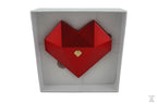 Diamond Heart Shape Ring Gift Box Just Silver Jewellery