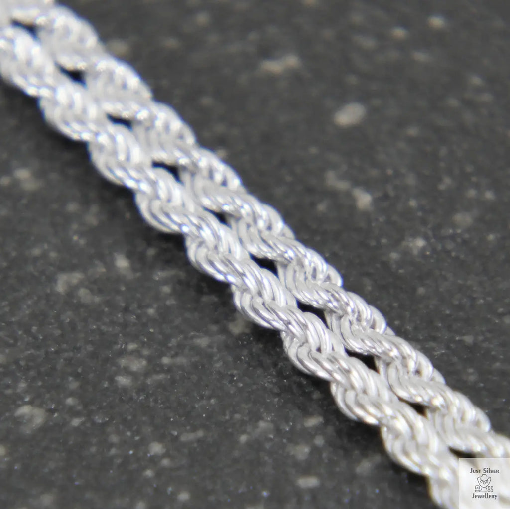 Fine Sterling Silver Rope Chain (1.4mm)