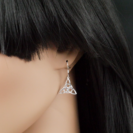 Silver Celtic Knot Earring