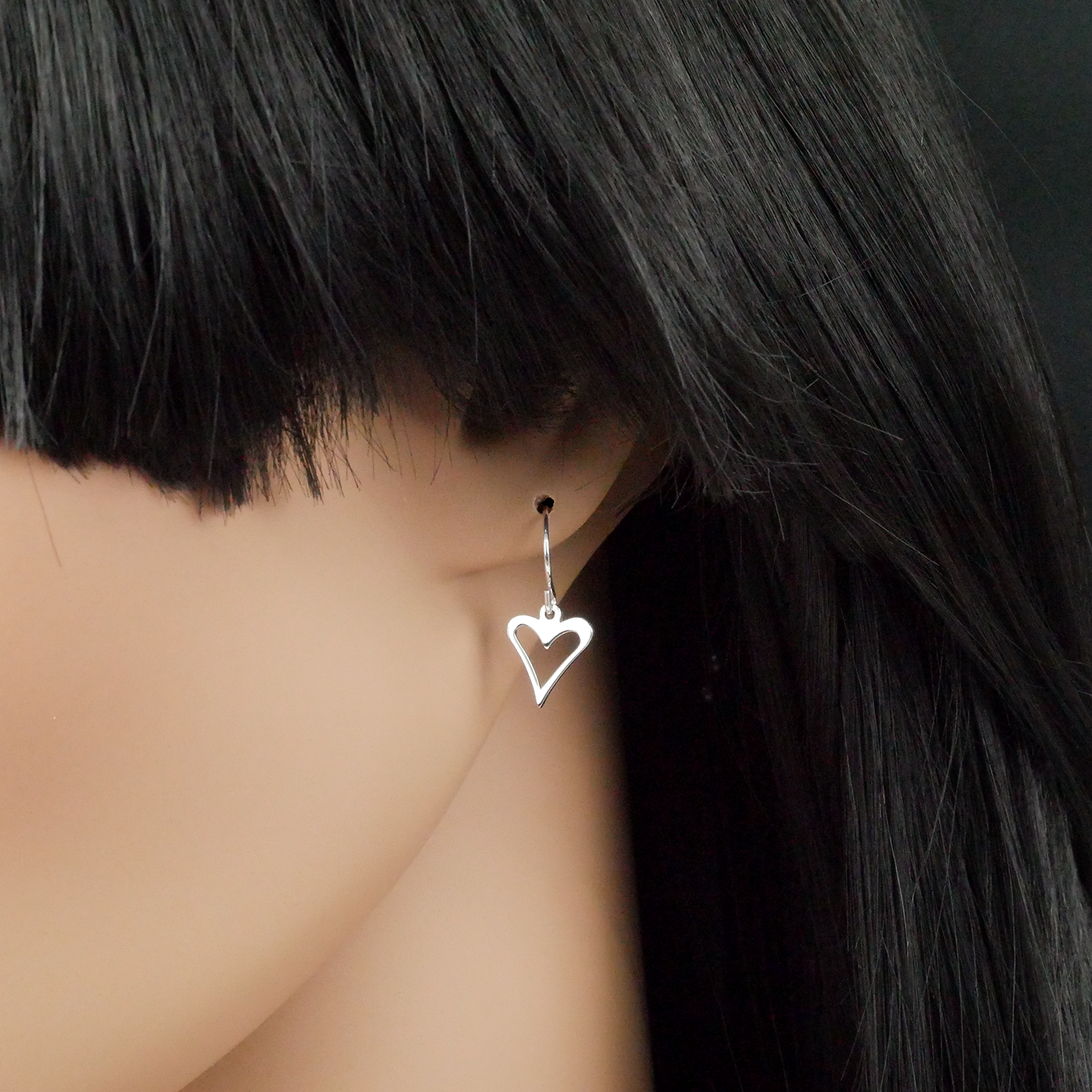 Silver "Heart" Earring