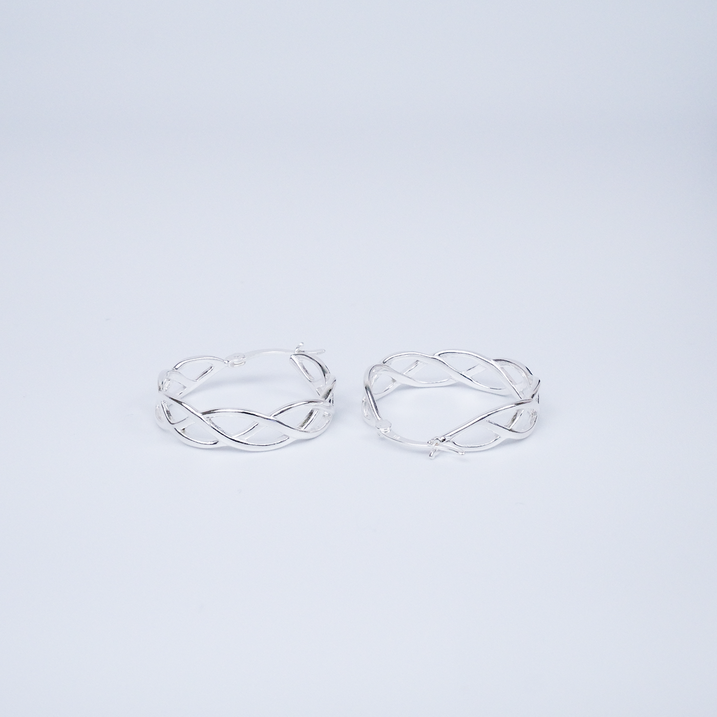 Silver "Celtic Hoop" Earring