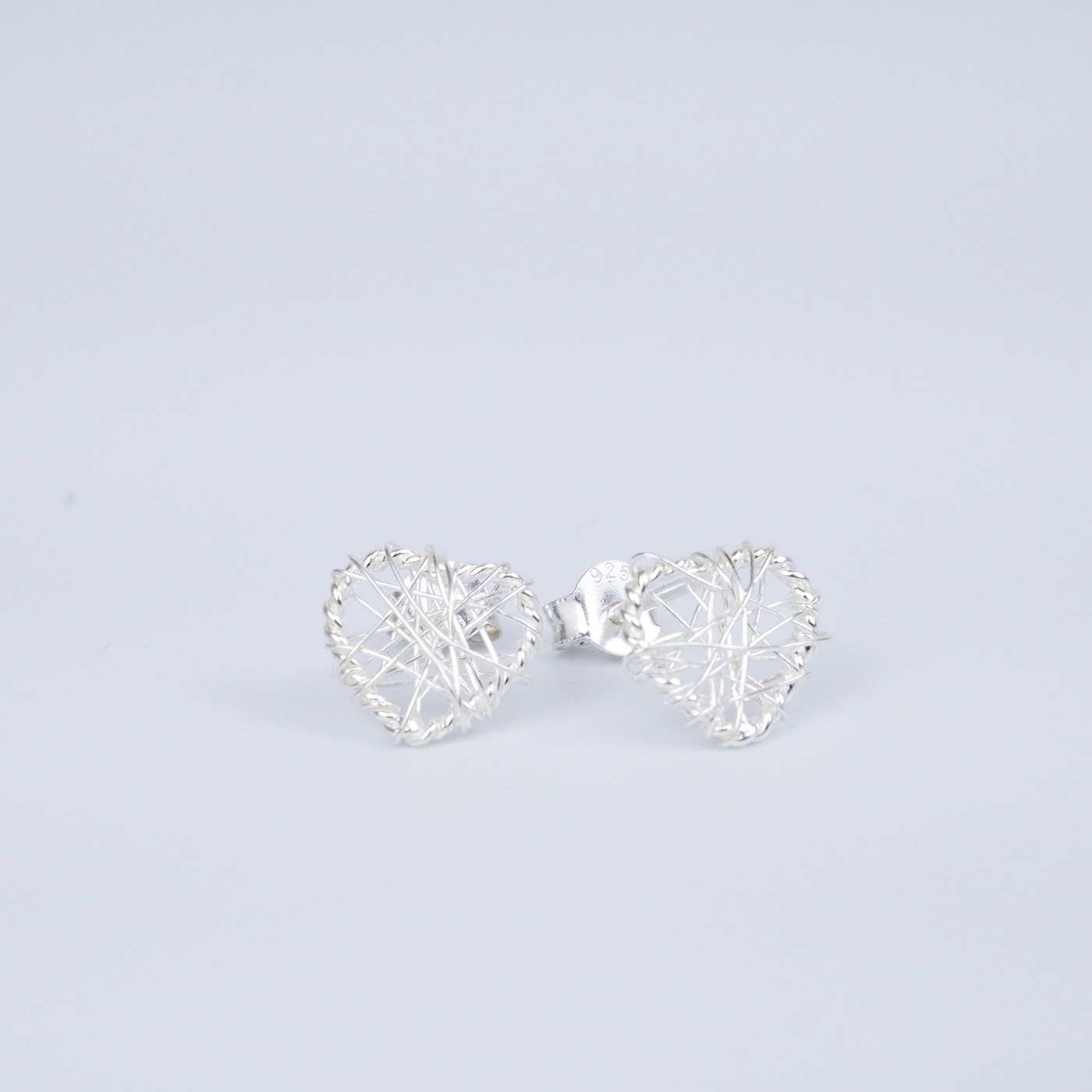 Silver "Hearts Nest" Earrings