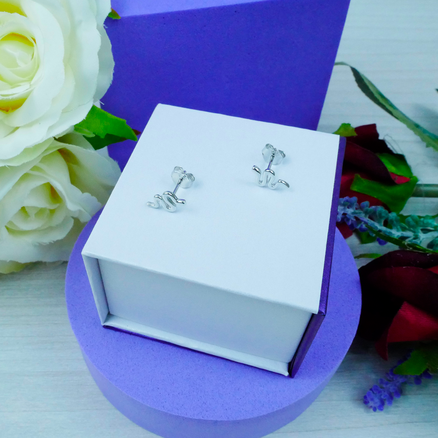 Silver "Snake" Earrings