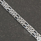 Solid Sterling Silver Figaro Chain (3.5mm)