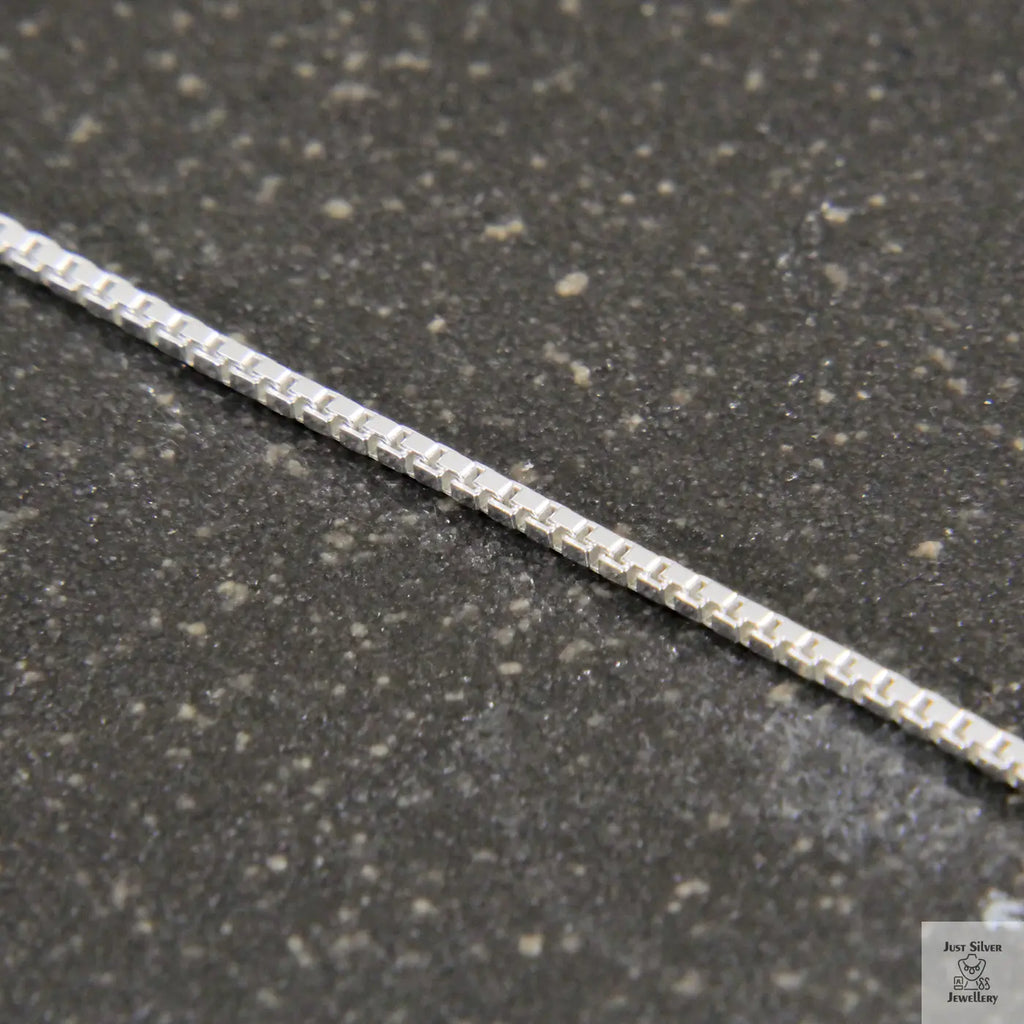 Fine Sterling Silver Box Link Chain (1.4mm)