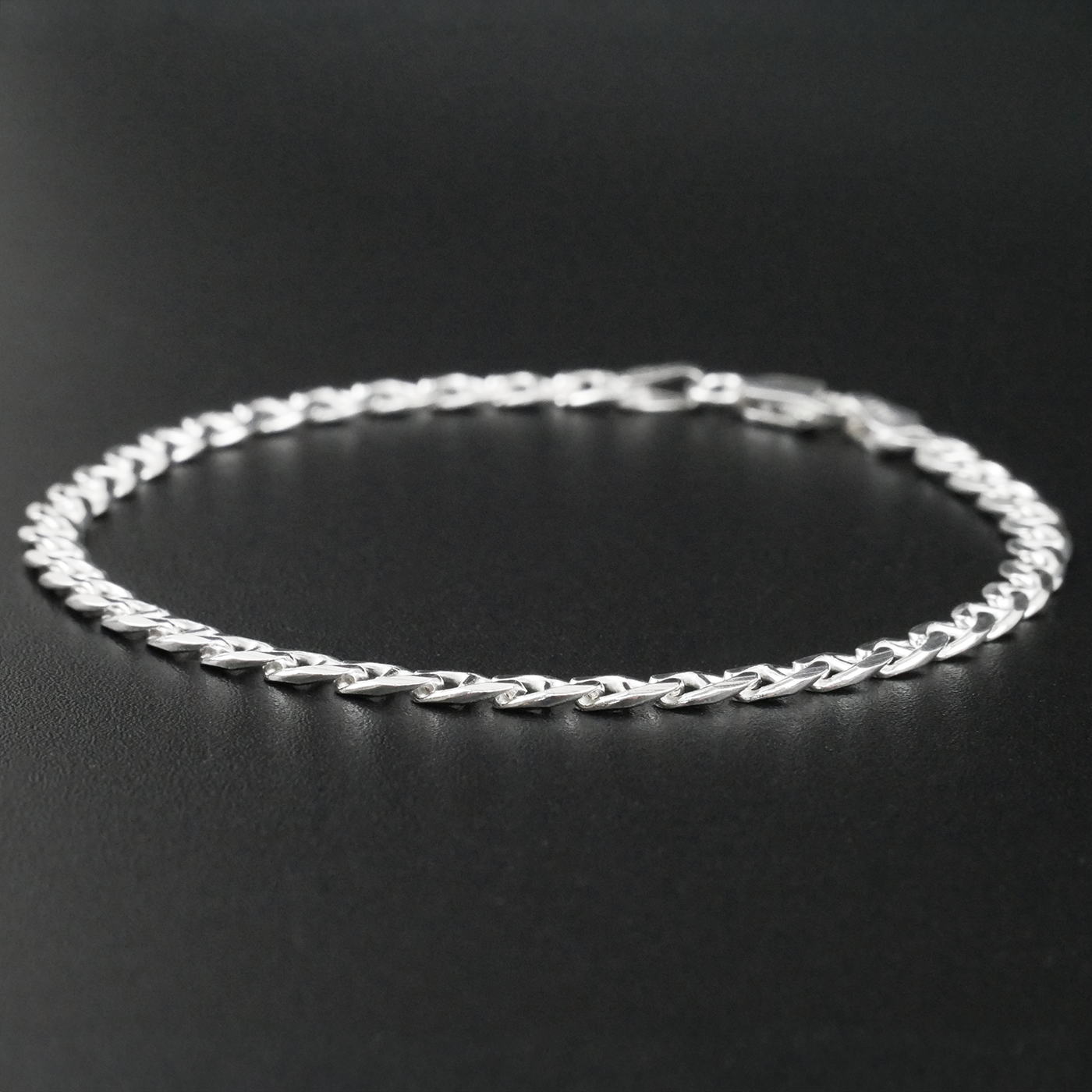 Solid Sterling Silver Marina Bracelet (3.8mm)
