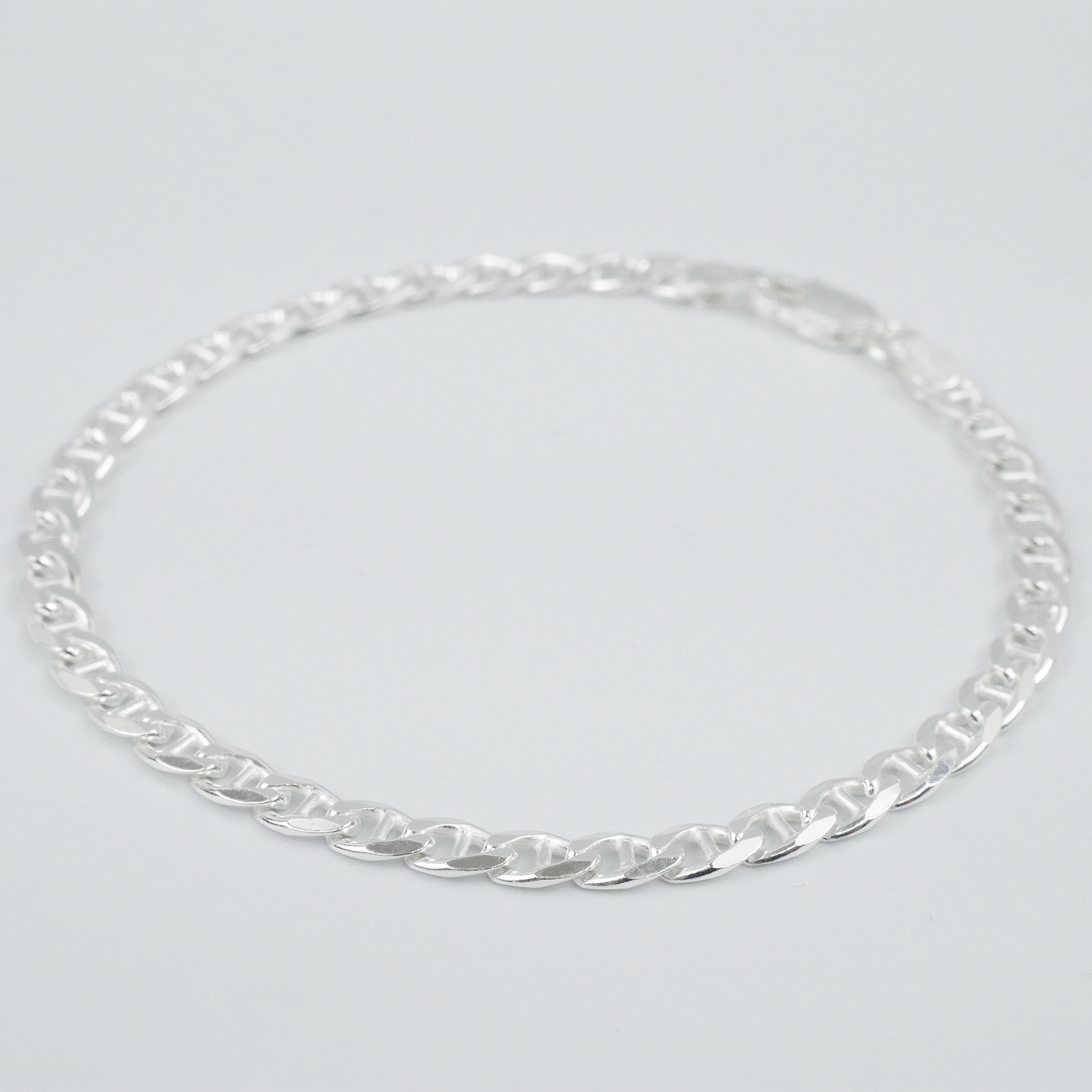 Solid Sterling Silver Marina Bracelet (3.8mm)