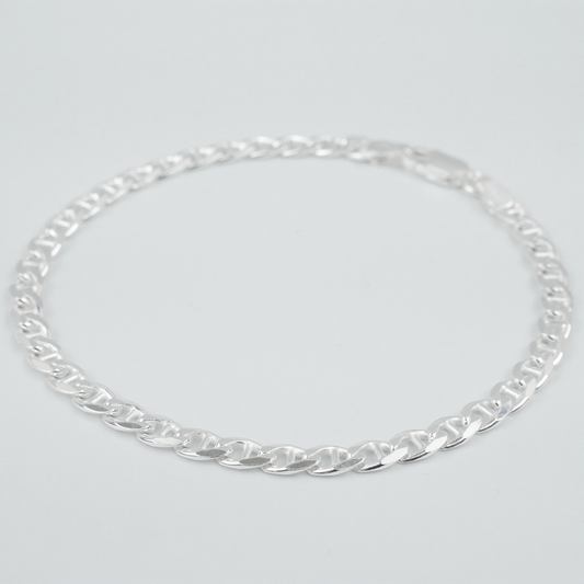 Solid Sterling Silver Marina Bracelet (3.8mm)