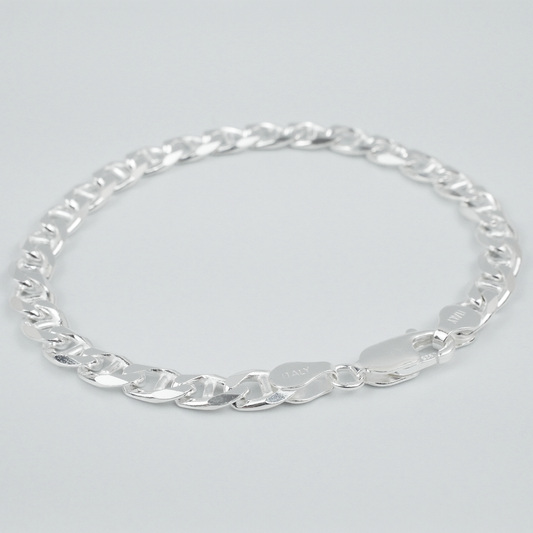 Solid Sterling Silver Marina Bracelet (5.7mm)