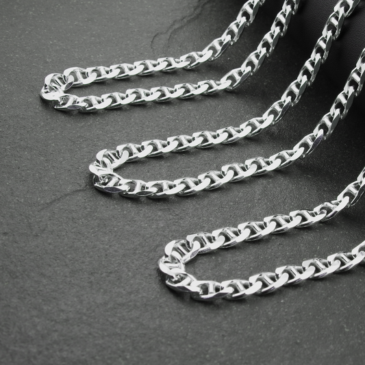 Solid Sterling Silver Marina Chain (7.8mm)