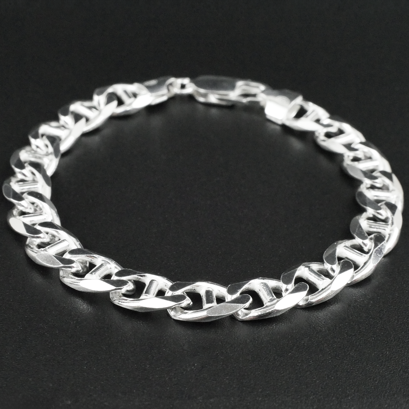 Solid Sterling Silver Marina Bracelet (7.8mm)