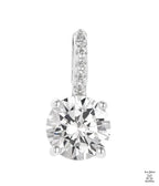 Silver Clear Natural Zircon Pendant Just Silver Jewellery