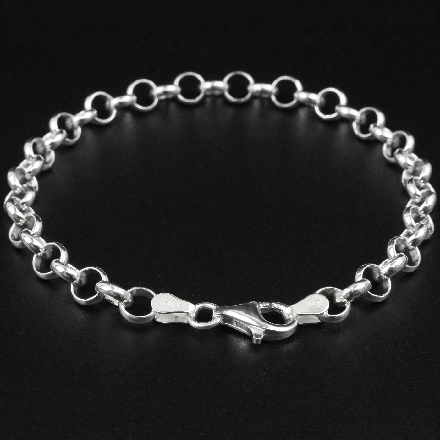 Solid Sterling Silver Rolo Bracelet (5.3mm)