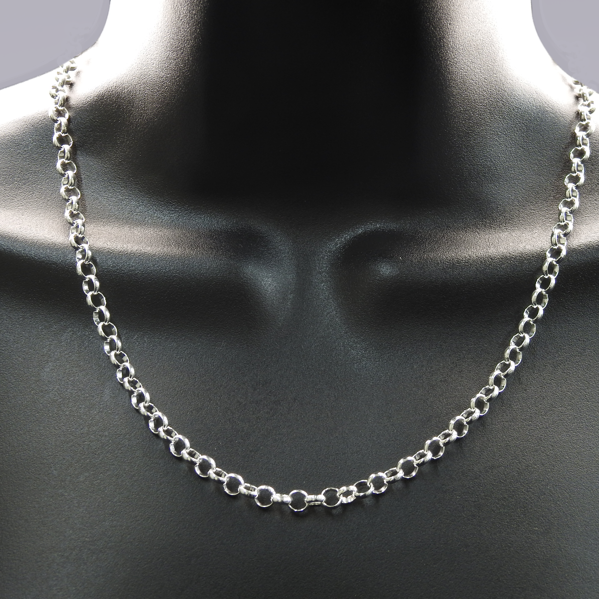 Solid Sterling Silver Rolo Chain (5.3mm)