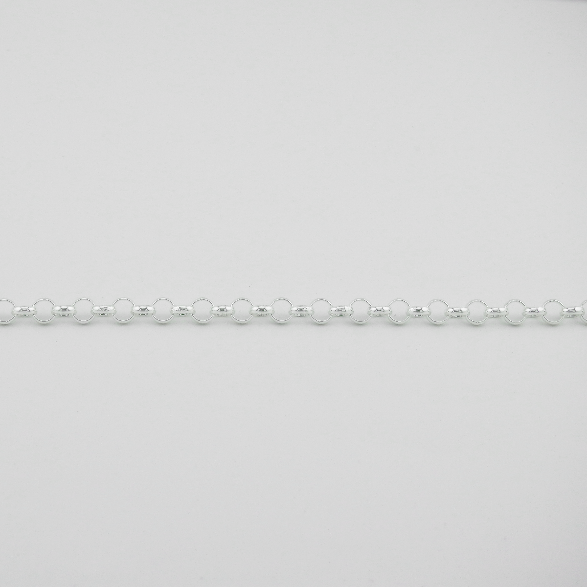 Solid Sterling Silver Rolo Chain (5.3mm)