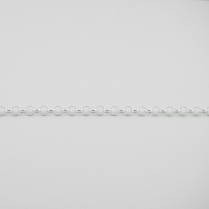 Solid Sterling Silver Rolo Chain (5.3mm)