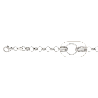 Rolo Link 4.0mm Chain & Bracelet Set