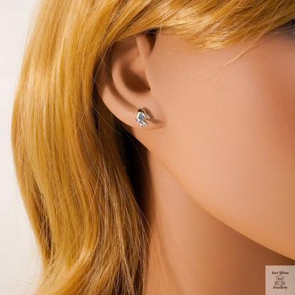Silver 'Biting Shark' Earring Just Silver Jewellery