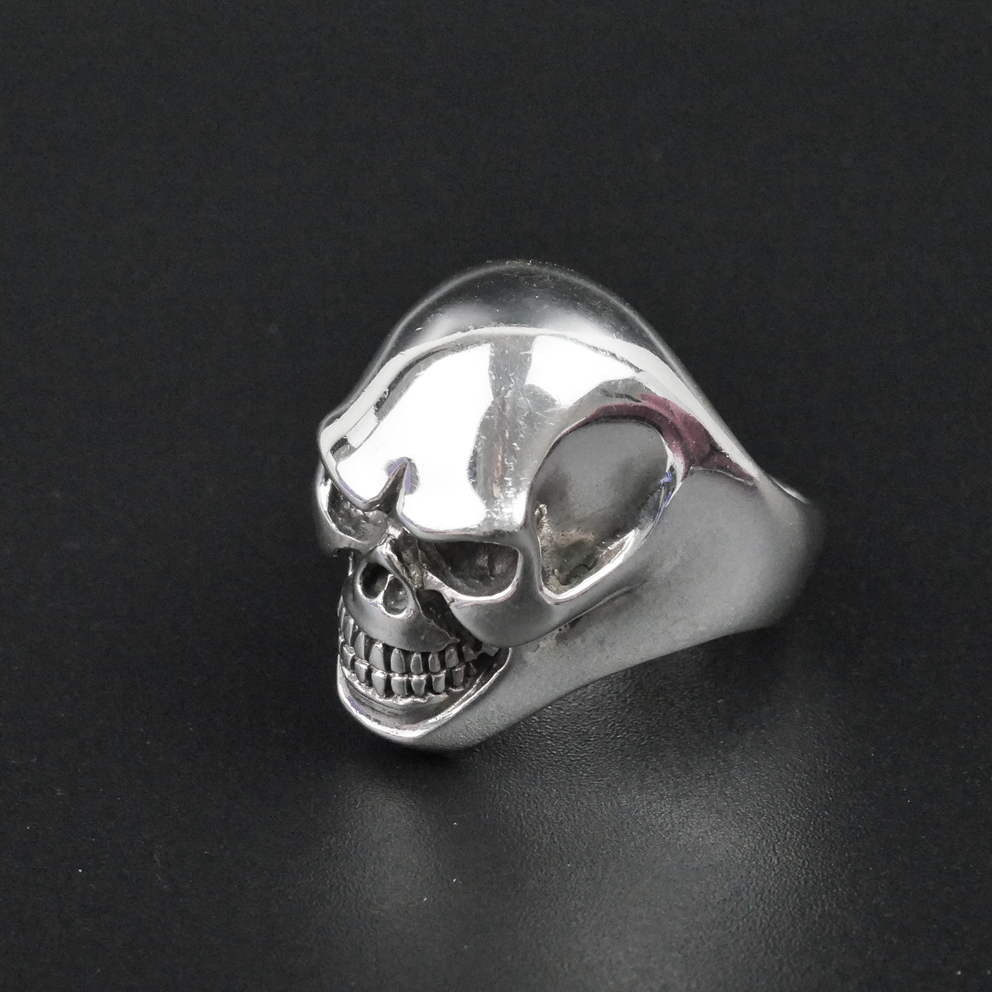 Silver "Happy Skull" Gents Ring