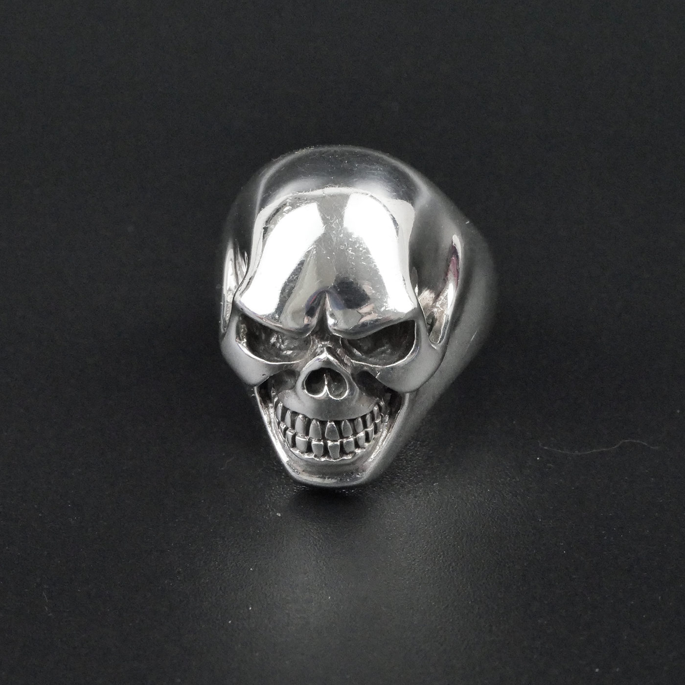 Silver "Happy Skull" Gents Ring