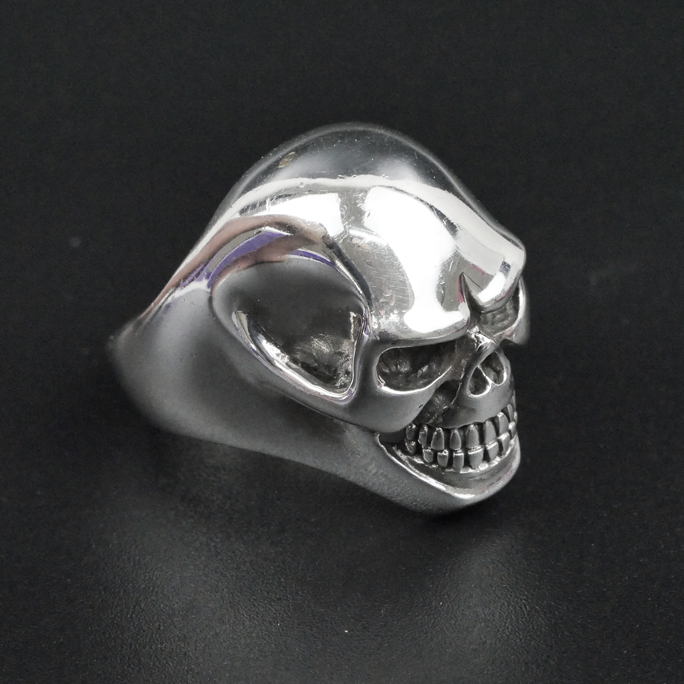 Silver "Happy Skull" Gents Ring